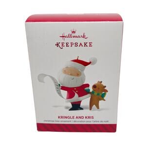 New in Box 2014 Hallmark Keepsake Christmas Tree Ornament Kringle and Kris NIB